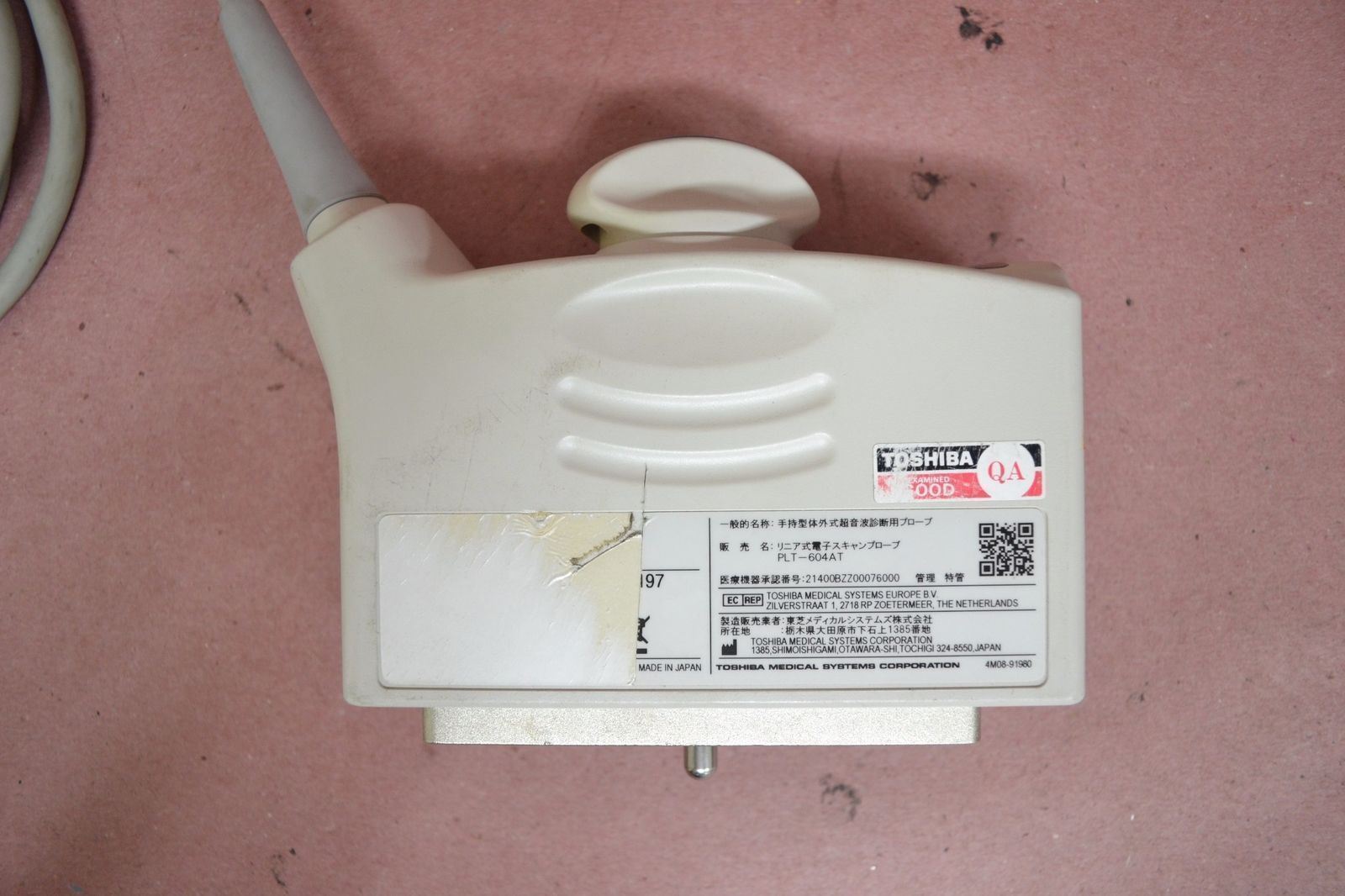 Toshiba Aplio 500 PLT-604AT 9.2-4MHz Linear Ultrasound Transducer Probe J1664 DIAGNOSTIC ULTRASOUND MACHINES FOR SALE