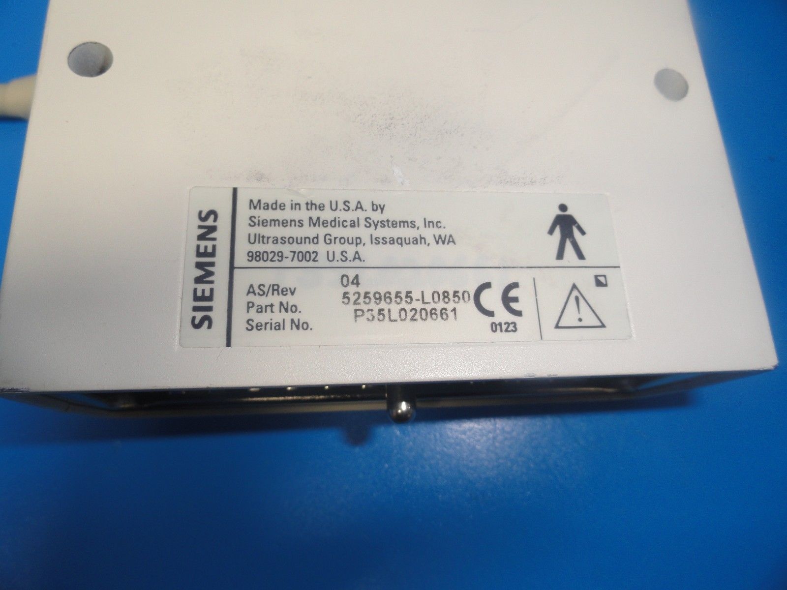 SIEMENS 3.5PL28 3.5 MHz Cardiac Sector phased Array Ultrasound Transducer (6082) DIAGNOSTIC ULTRASOUND MACHINES FOR SALE