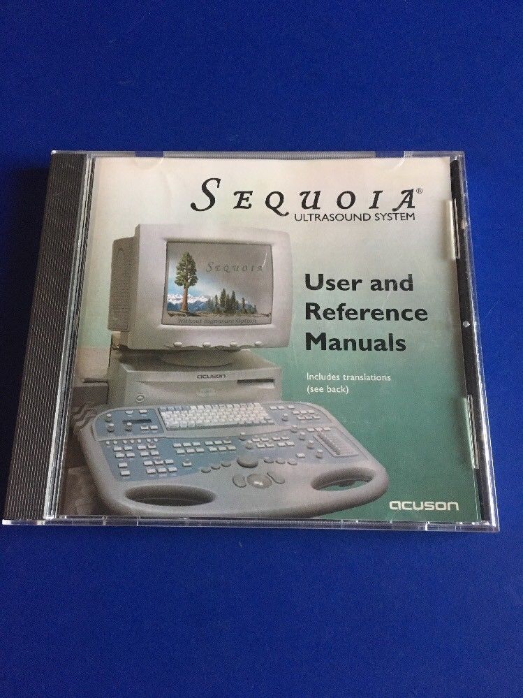 Acuson Sequoia 512 Ultrasound & C256 Echocardiography Syst User Reference Manual DIAGNOSTIC ULTRASOUND MACHINES FOR SALE