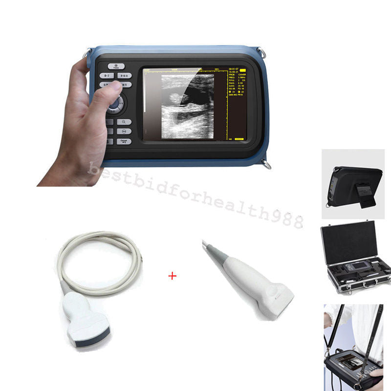 DHL 5.5 Inch Handscan Ultrasound Scanner LCD Machine with Convex,Linear probe DIAGNOSTIC ULTRASOUND MACHINES FOR SALE