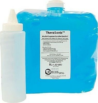 4 Therasonic 5 LITER ULTRASOUND TRANSMISSION GEL PLUS BOTTLE --4 Pack DIAGNOSTIC ULTRASOUND MACHINES FOR SALE