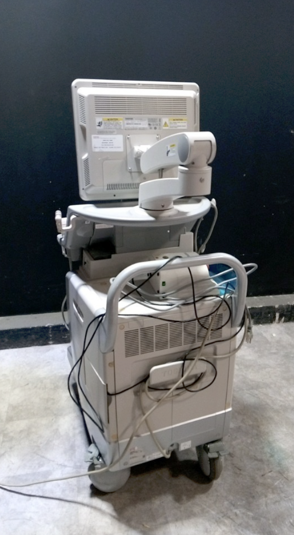 TOSHIBA APLIO MX ULTRASOUND MACHINE WITH 3 PROBES (6C1, 11L4, PLT-805AT) DIAGNOSTIC ULTRASOUND MACHINES FOR SALE